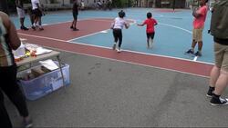 Girl on Child Support Inc. holds fundraiser in Williamsbridge News Clip