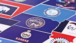 Nebraska from USA States Stock Footage