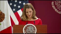 Deputy PM Chrystia Freeland signs revised free trade agreement News Clip