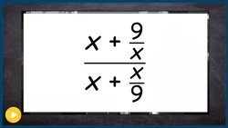 Simplify a complex fraction Instructional Video