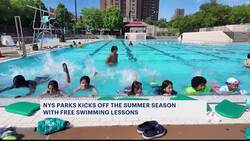 'Learn-To-Swim' summer program kicks off at Roberto Clemente Park News Clip