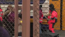 Ukrainian Refugees Arriving in Przemysl, Poland News Clip