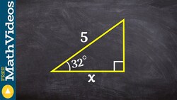 How to use the cosine function to find the missing side of a triangle Instructional Video