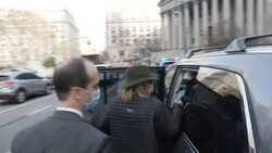 Eva Andersson-Dubin leaving at Court News Clip