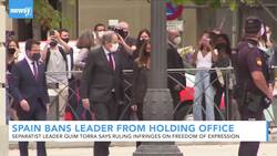 Spain's Supreme Court Bans Catalan Leader From Holding Office News Clip