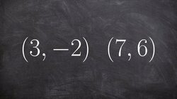 How to write the equation of a line given two points using slope intercept method Instructional Video