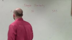 Solving two triangles are similar using SSS Instructional Video