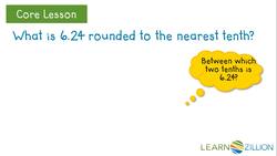 Rounding Decimals to the Nearest Tenth Using a Number Line Instructional Video