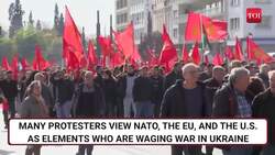 Anti-NATO Protest Erupts In Athens During NATO Chief's Visit; 'End Ukraine War' | Watch News Clip