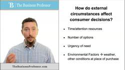 External Circumstances Affect Consumer Decisions Instructional Video