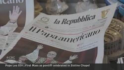 Pope Leo XIV holds first mass as leader of the Catholic Church News Clip