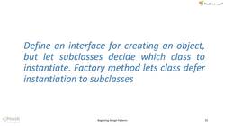 Creational Design Patterns in Modern C++ - Introduction - focuses on the factory method, its intent, and its structure Instructional Video
