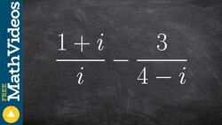 Add subtract complex rational numbers Instructional Video