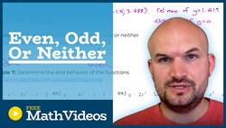 Even odd or neither functions Instructional Video