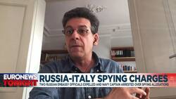 Rome expels two Russian embassy officials and arrests Italian naval officer in espionage sting News Clip