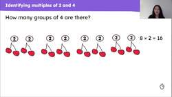 Explain the relationship between multiples of 2 and multiples of 4 Instructional Video