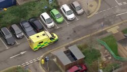 Aerials of London Hospitals News Clip