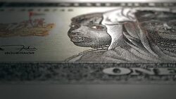 1 Eritrean Nakfa Front  Micro Displacement Close Up Macro Stock Footage