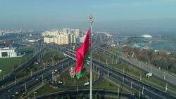 Stunning Drone Tour of Minsk’s Architecture and Green Boulevards Stock Footage