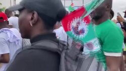CLEAN : Thousands rally for Nigeria's Labour party 2023 election campaign News Clip