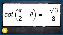 Use cofunction identity to solve trigonometric equation Instructional Video