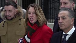 Nottingham families speak to the media in Downing Street following a meeting with the Prime Minister News Clip