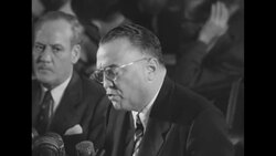 FBI Director J Edgar Hoover testifies over Harry Dexter White espionage case at hearing News Clip