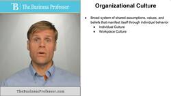 Organizational Culture Instructional Video