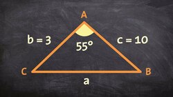 How to find the missing lengths using law of cosines Instructional Video