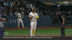 Shohei Ohtani helps kick off MLB season in Seoul News Clip