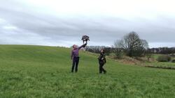 Willie Rennie meets an owl and an eagle in Fife News Clip