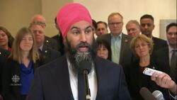 Singh says Trudeau has a history of saying one thing in public and another in private News Clip