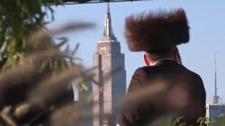 CLEAN : New York City's Hasidic community mark Rosh Hashana in Brooklyn News Clip