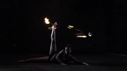 Fire dance. Fire performer. Stock Footage