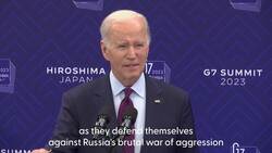 Biden reiterates support for Ukraine at G7 summit. News Clip
