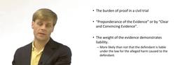 Burden of Proof in a Civil Trial Instructional Video