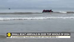UK: Migrants Arrival in UK by Small Boats Surge Nearly by 50% | Govt Blames Extended Dry Weather News Clip