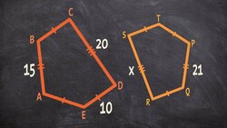 Determine the missing parts of a polygon and find the perimeter Instructional Video