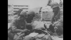 Japanese military fighting in Battle of Hong Kong in World War II News Clip