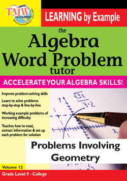 Algebra Word Problem Problems Involving Geometry Instructional Video