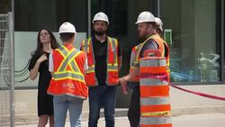 Man in his 20s dead in workplace accident in downtown Montreal News Clip