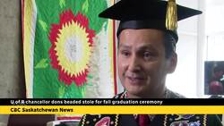 U of R chancellor dons beaded stole for fall graduation ceremony News Clip