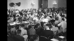 1953 review: Malenkov jails Beria; Hillary and Norgay reach Everest summit; White testifies in DC; Dulles at NATO; Times Square Christmas News Clip