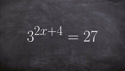 Learn how to get the same bases to solve an exponential equation Instructional Video