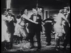 Ballroom party, fashion show, 1929 Stock Footage