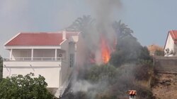CLEAN : Firefighters battle Lesbos wildfire destroying homes and forcing evacuations News Clip