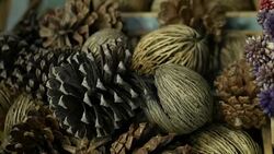 ornaments on Christmas tree Stock Footage