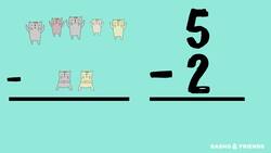 Learn English & Math for Kids with BASHO & FRIENDS | Five Little Kittens Instructional Video
