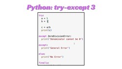Python Lesson 41: try-except 3 Instructional Video