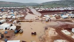 Flooding in Syrian Refugee camp in Idlib News Clip